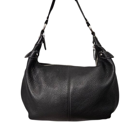 Coach Penelope Pebble Leather Hobo Stud Black F14681 Shoulder Bag COA - Picture 15 of 16